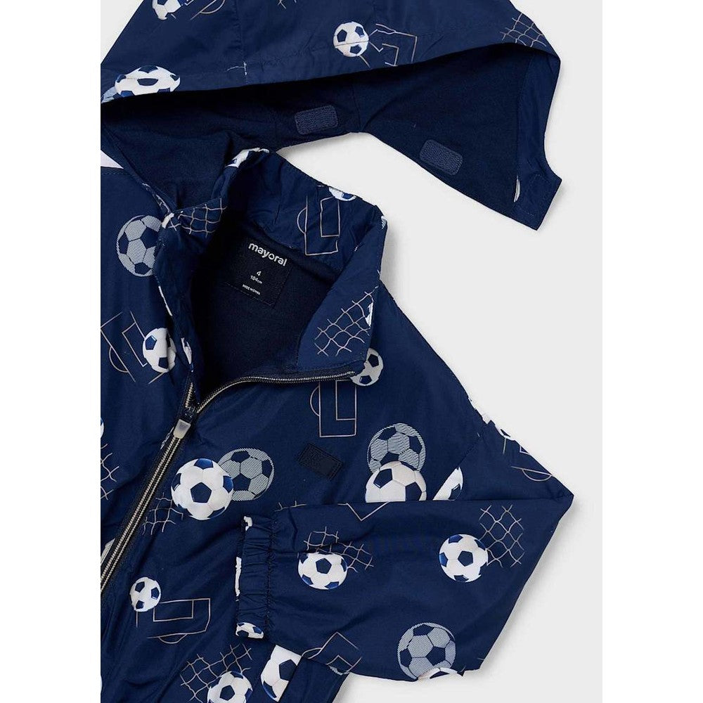 Mayoral Printed Windbreaker Navy, product view 3