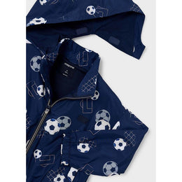 Mayoral Printed Windbreaker Navy