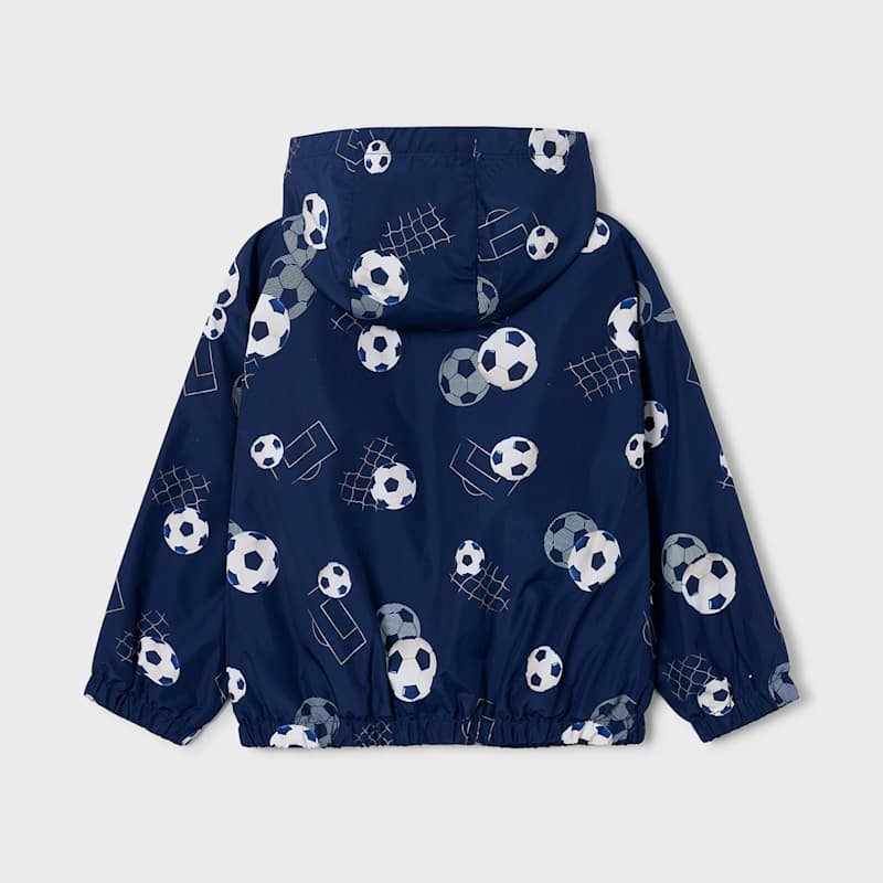 Mayoral Printed windbreaker Navy View 2