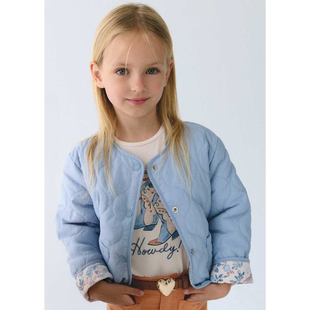 Mayoral Reversible Padded Jacket Sky blue, product view 3