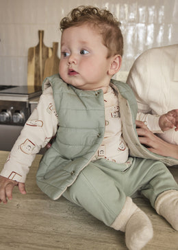 Mayoral Reversible Vest - Stone Jaspe