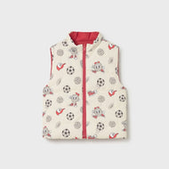 Mayoral Baby Reversible Vest Tomato
