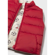 Mayoral Baby Reversible Vest Tomato