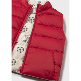 Mayoral Baby Reversible Vest Tomato
