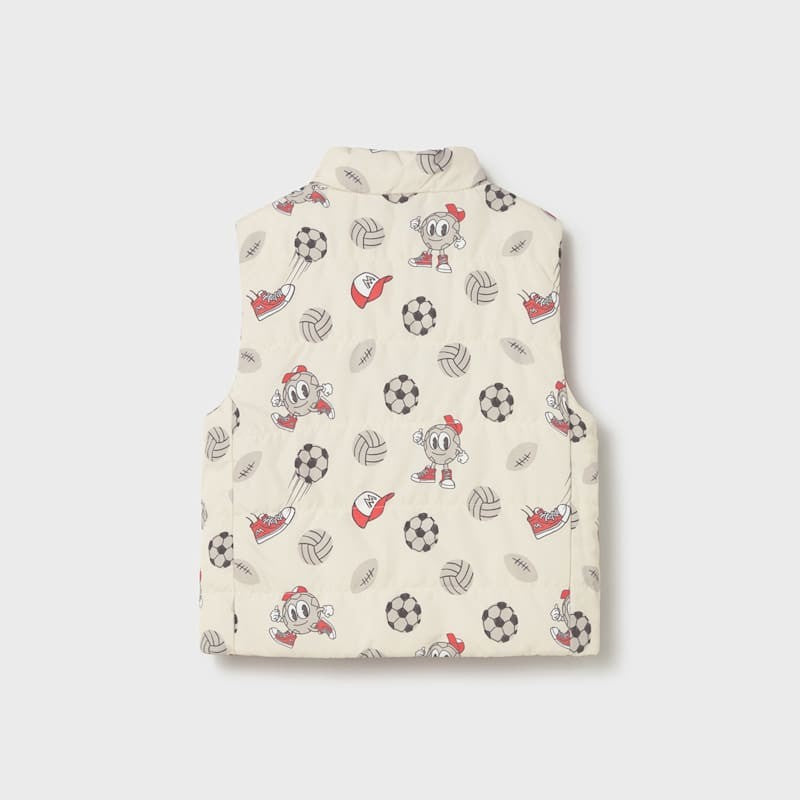 Mayoral Reversible vest Tomato View 2