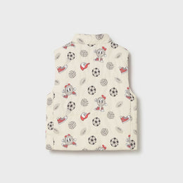 Mayoral Baby Reversible Vest Tomato
