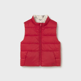 Mayoral Baby Reversible Vest Tomato