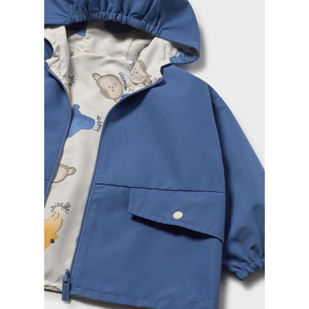 Mayoral Baby Reversible Windbreaker Cobalt, product view 3
