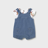 Mayoral Baby Romper Set Light Deni