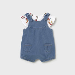 Mayoral Baby Romper Set Light Deni
