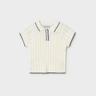 Mayoral Baby Short Sleeve Polo Natural