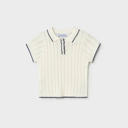Mayoral Baby Short Sleeve Polo Natural
