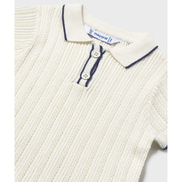 Mayoral Baby Short Sleeve Polo Natural