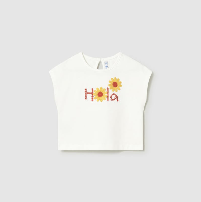 Mayoral Baby Short Sleeve Shirt Natural