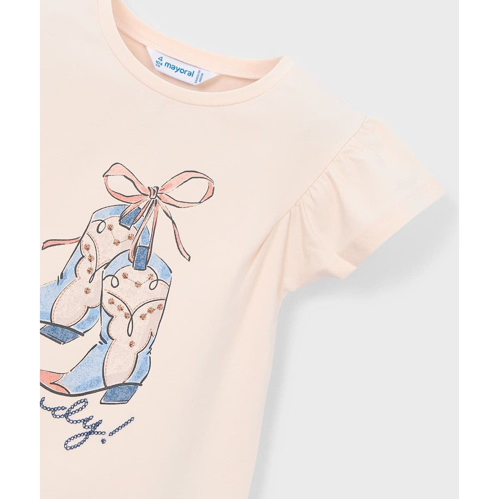 Mayoral Short Sleeve T-Shirt Salmon, product view 5