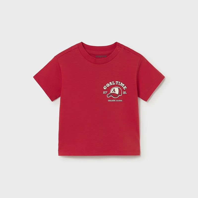 Mayoral Baby Short Sleeve T-Shirt Tomato