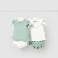 Mayoral Baby Short Pants Set Aqua