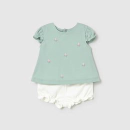 Mayoral Baby Short Pants Set Aqua