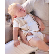 Mayoral Baby Shorts & Vest Set Wheat