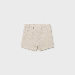 Mayoral Baby Shorts & Vest Set Wheat