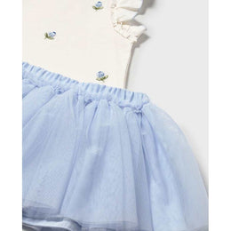 Mayoral Baby Tulle Skirt Set Sky