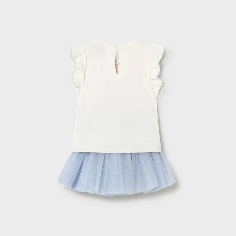 Mayoral Tulle skirt set Sky View 2