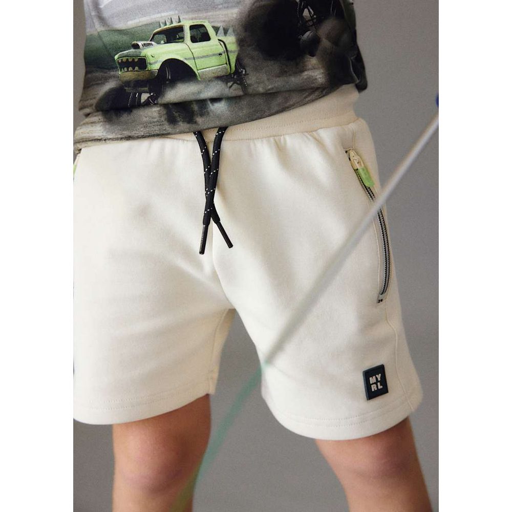 Mayoral Zipper Bermuda Shorts Hemp, product view 3