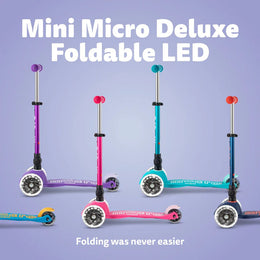 Micro Mini Deluxe Foldable Led Scooter