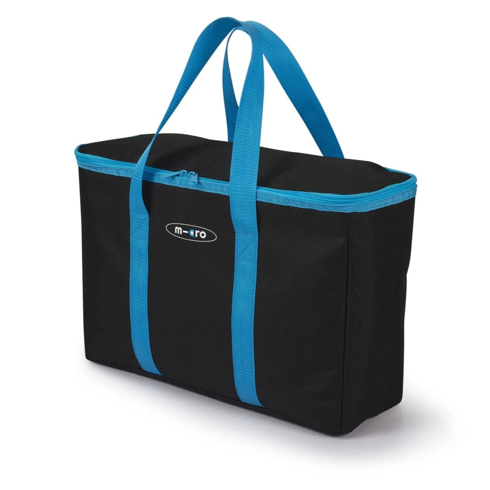 Micro Wagon Deluxe Pro wagon with black fabric body and bright blue handles