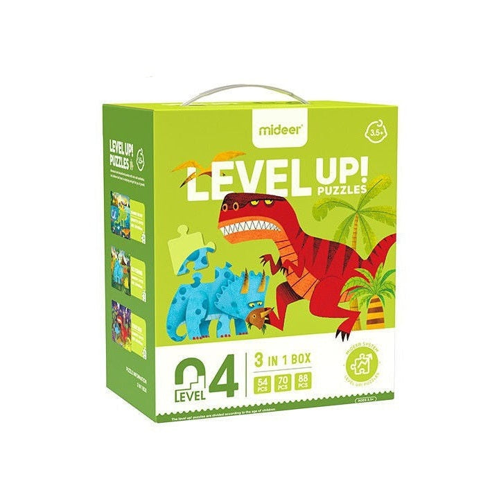 Mideer Advanced Progressive Puzzle Level 04 Dinosaur 212pcs
