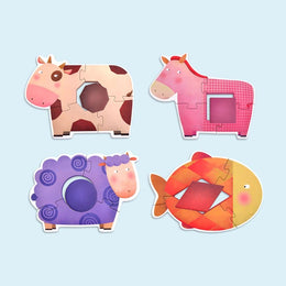 Mideer My First Puzzle Geometry & Animal 32 pcs