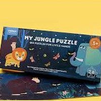 MIDEER My Jungle Puzzle box featuring colorful jungle animals for kids