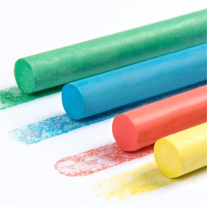 MIDEER Palm Oil Chalk Elephant set of four colorful sticks in green, blue, red, yellow for drawing