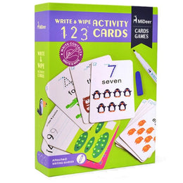 Mideer Wipe And Write Activity 123 Cards