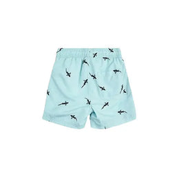 Miles The Label Printed Swim Shorts Aqua