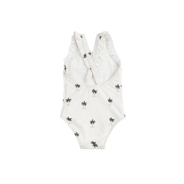 Miles The Label Ruffled Swimsuit Palm Trees