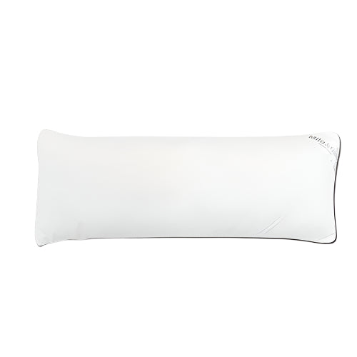 Milo & Gabby long pillow insert, micro silver fabric for bedding