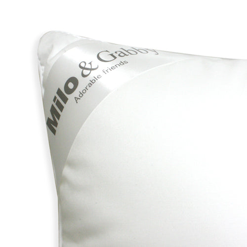 Milo & Gabby mini white pillow insert for nursery, baby bedding.