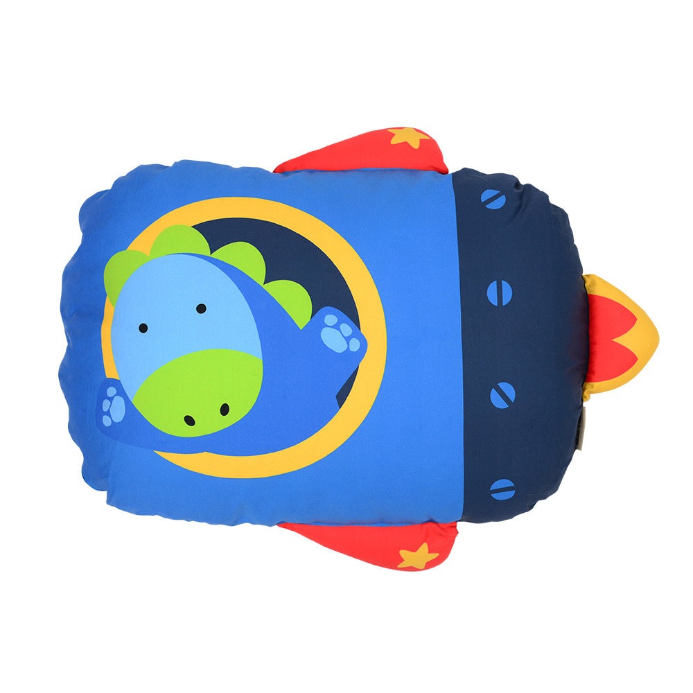 MILO & GABBY kids pillowcase blue with a playful dinosaur graphic and bright accents