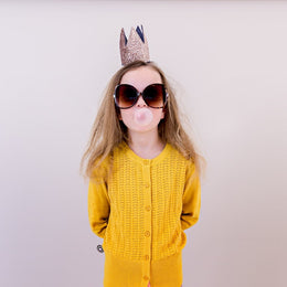 Mimi & Lula Glitter Crown Alice Gold