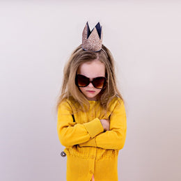 Mimi & Lula Glitter Crown Alice Gold