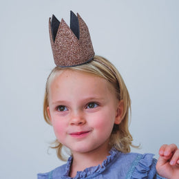 Mimi & Lula Glitter Crown Alice Gold