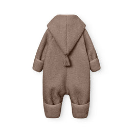 Mini A Ture Matadel Teddyfleece Jumpsuit Grs Grey Brown