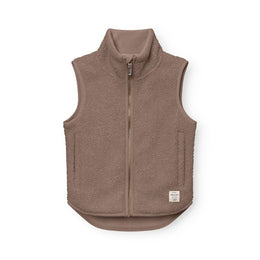 Mini A Ture Matbattal Teddyfleece Vest Grs Grey Brown