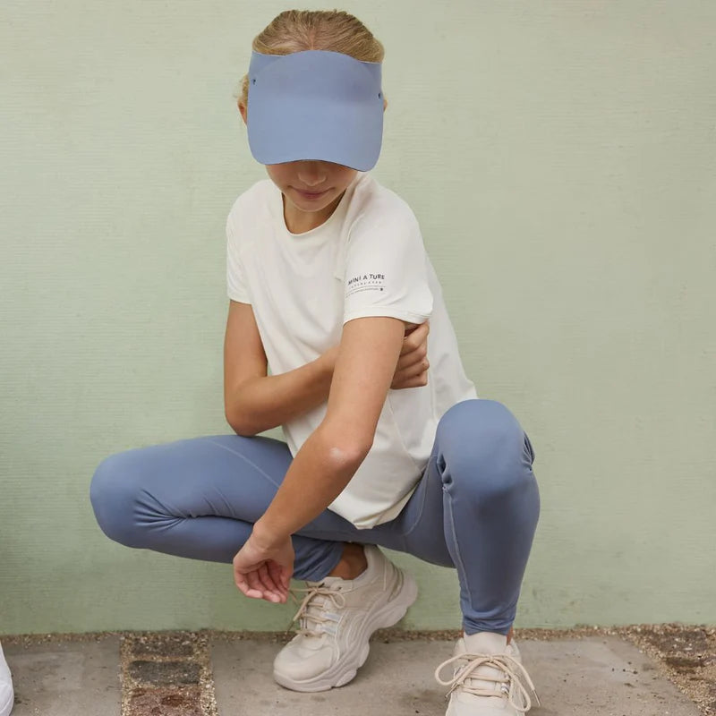 MINI A TURE Mini A Ture Matbjergi T-Shirt GRS Papyrus White crew neck tee with sleeve text detail img 2/6