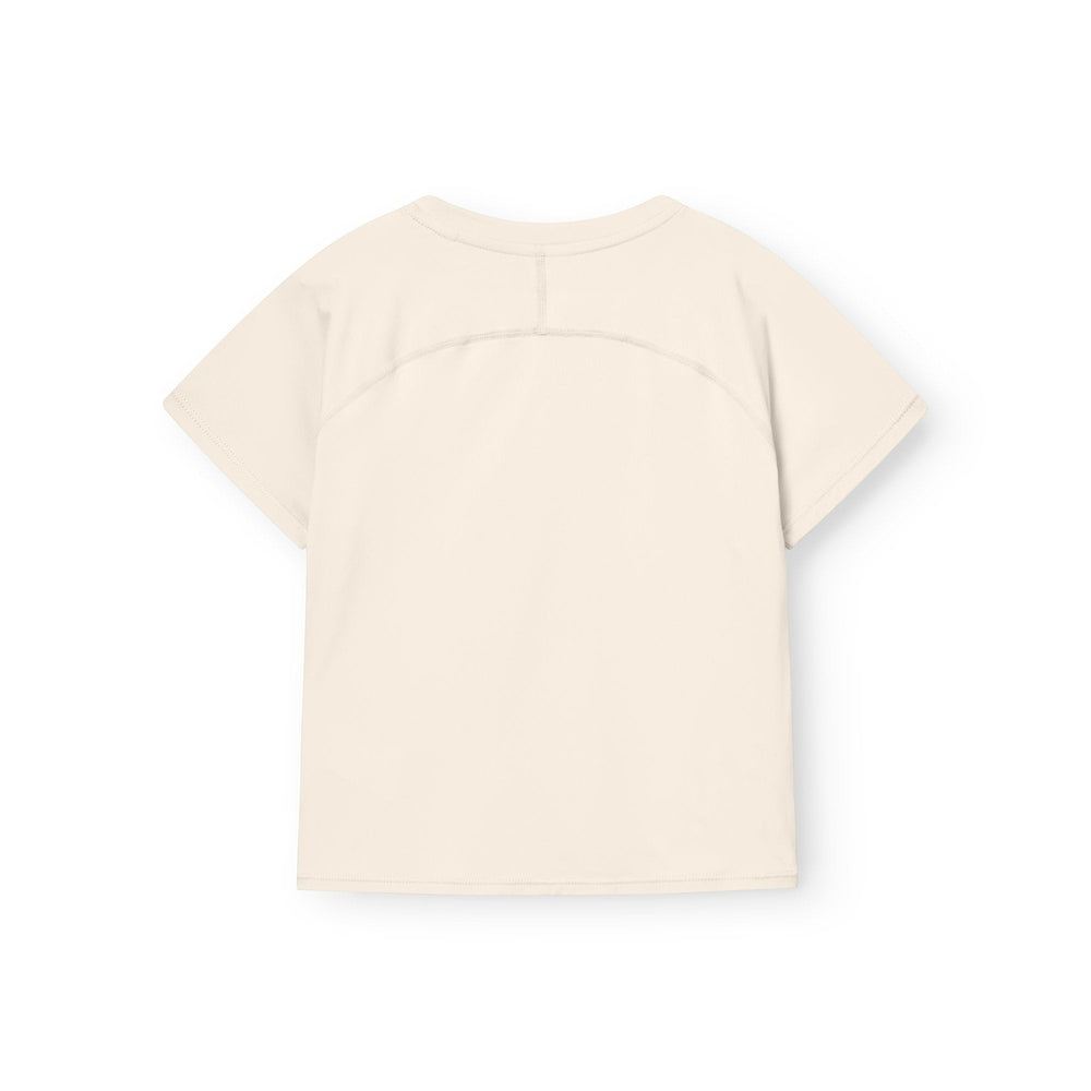 MINI A TURE Mini A Ture Matbjergi T-Shirt GRS Papyrus White Back view with center seam and curved yoke panel img 6/6