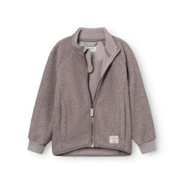 Mini A Ture Matcedric Teddyfleece Jacket Grs Zinc Purple