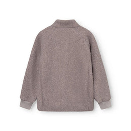 Mini A Ture Matcedric Teddyfleece Jacket Grs Zinc Purple