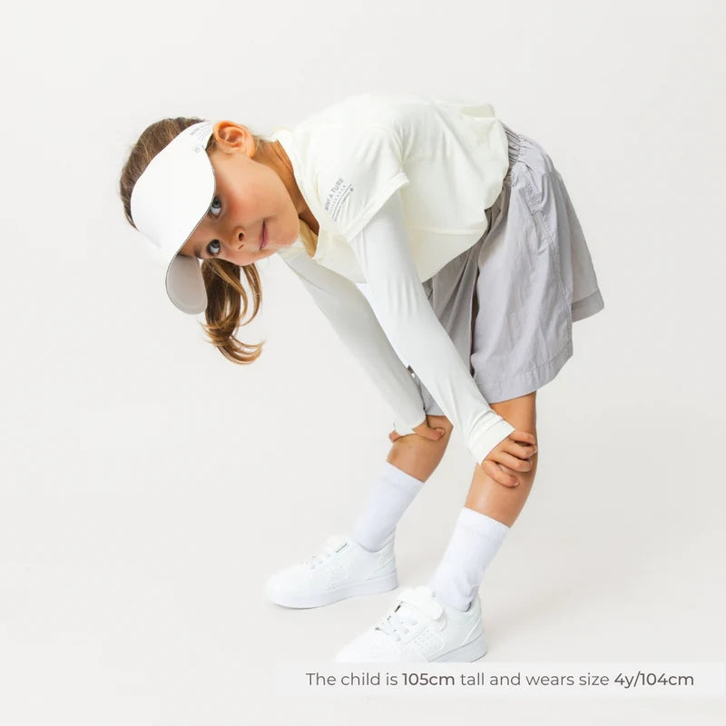 MINI A TURE Mini A Ture Matguri Skirt GRS Gull Purple elastic waistband with relaxed above-knee fit img 3/6