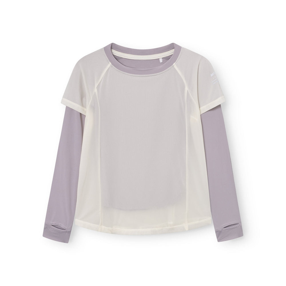 Mini A Ture Matstalia LS UV T-Shirt GRS Gull Purple